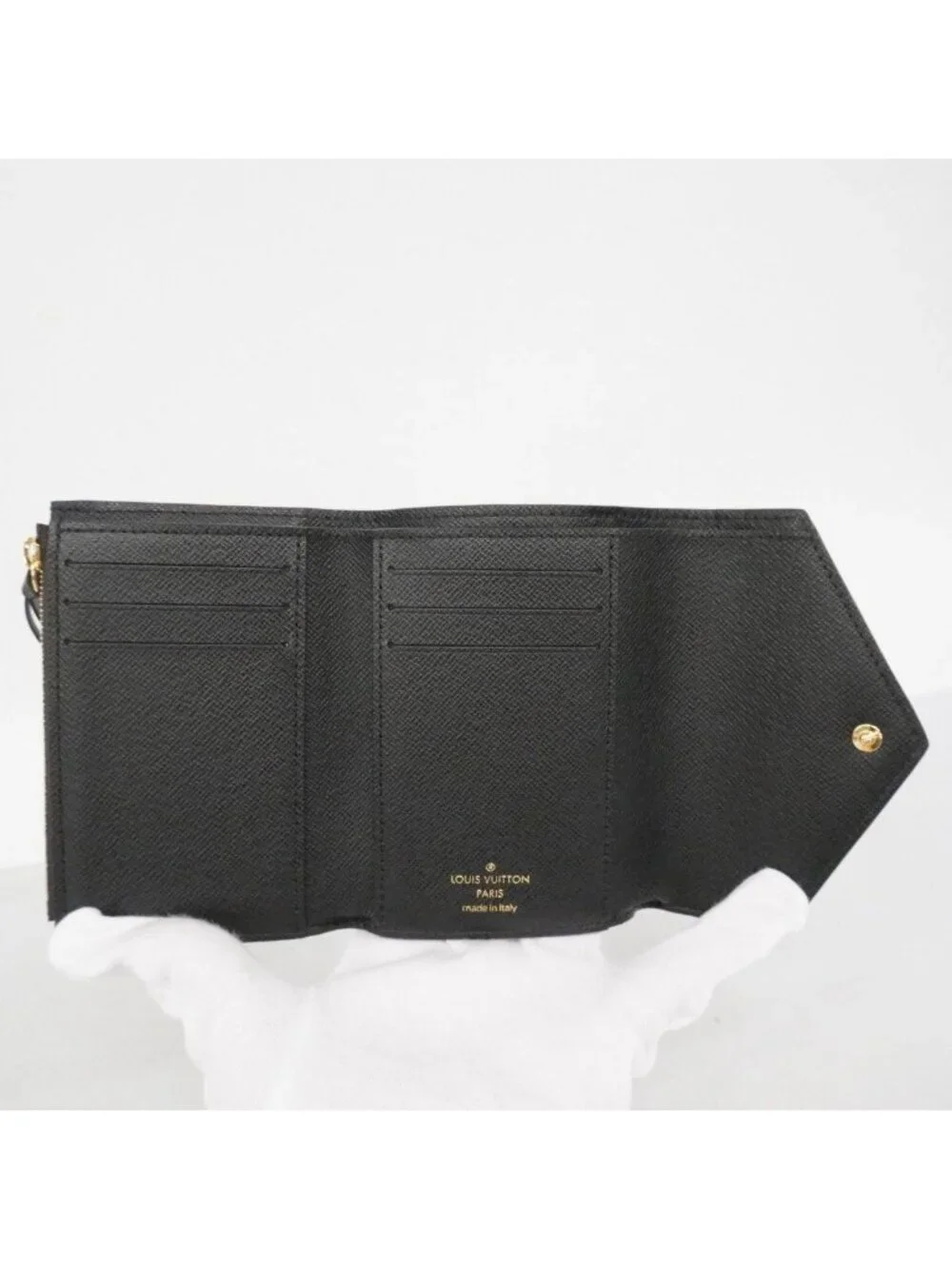 Louis Vuitton Trifold Wallet Monogram Reverse Portefeuille Victorine Brown